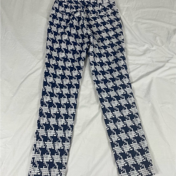 Zara Basic Women Blue Pattern Size Zipper Skinny Pants Size XS - Picture 9 of 10
